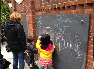 JRA Goudy Square Park Playground Chalkboard